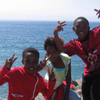 Spontanes Bild mit 3 Kids aus Kapstadt
